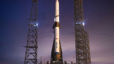 De New Glenn-raket die door Blue Origin zou worden gelanceerd vandaag, gaat op zijn vroegst morgen pas de lucht in. Het weer liet een lancering opnieuw niet toe.