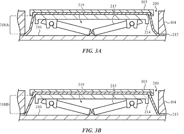 Macbook toetsenbord patent