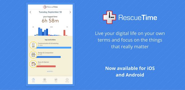 rescue time iOS app