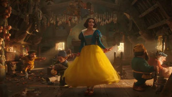 Sneeuwwitje en de zeven dwergen in de live action remake van Disney