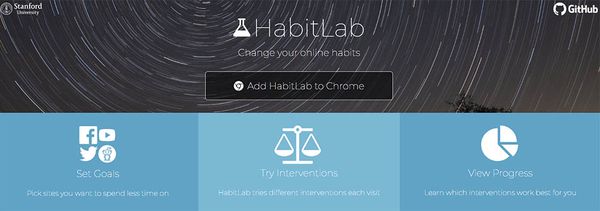 HabitLab Chrome extensie