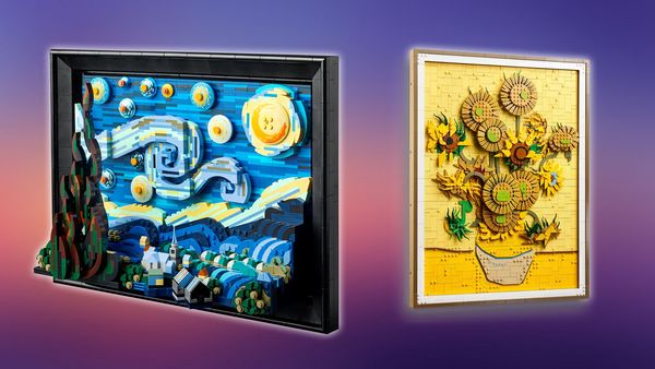 Lego-sets zijn leuk om neer te zetten in een vitrinekast of op de vensterbank, maar aan de muur hangen is ook een tof idee.