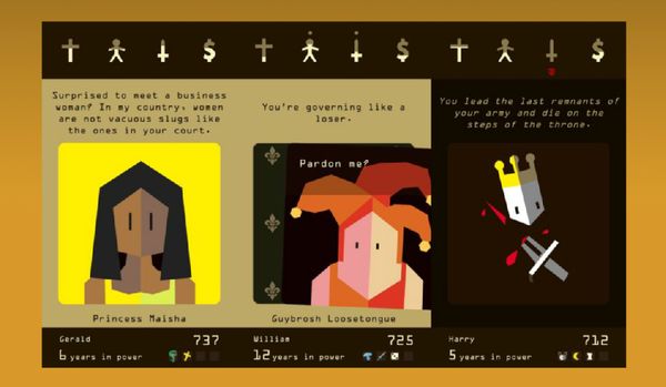 Reigns mobiele game WANT AWARDS