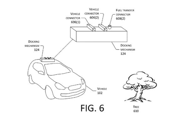 Amazon patent oplaad-drone
