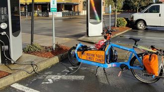 Elektrische fiets laadstation