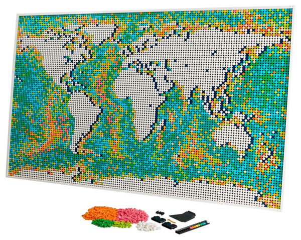 LEGO wereldkaart