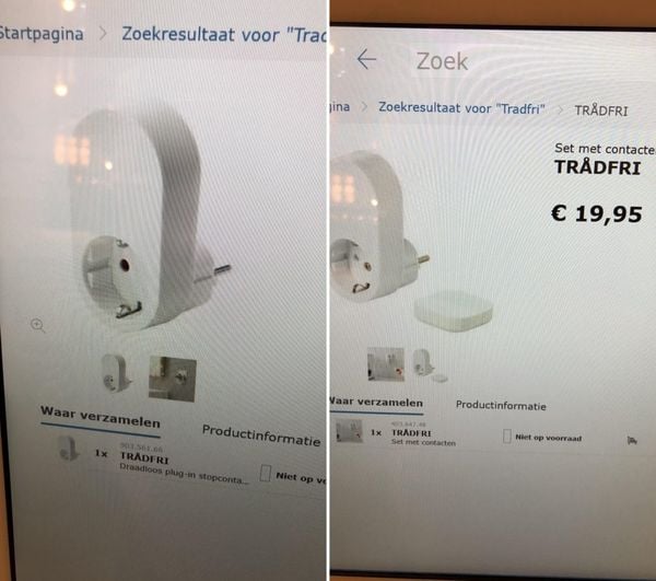 Ikea slimme stopcontacten in Trådfri-serie