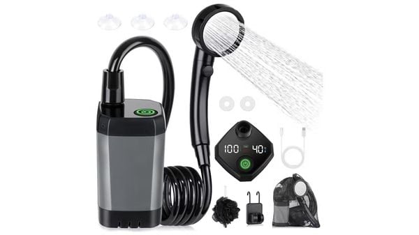 Wassen met een douch-apparaat