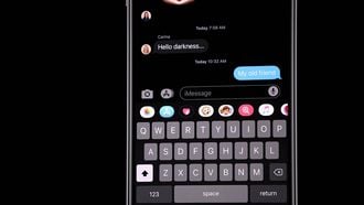 Apple iOS 13 Dark Mode WWDC19 blauw licht