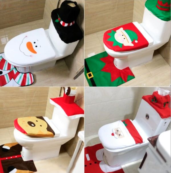 Decoratie toilet kerstmis