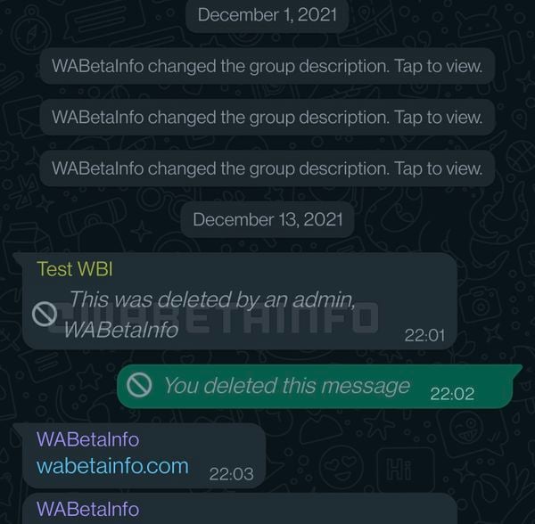 WhatsApp groepsgesprekken
