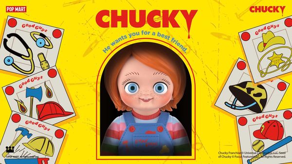 De maker van de verzamelbare Labubu-poppen gaat een iets minder schattige kant o met een nieuwe Chucky-collectie, perfect voor Halloween.