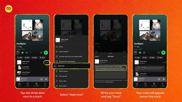 Nieuwe notitiefunctie op Spotify