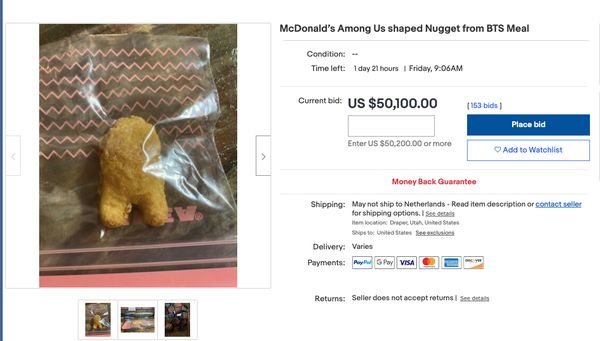 ebay among us kipnugget