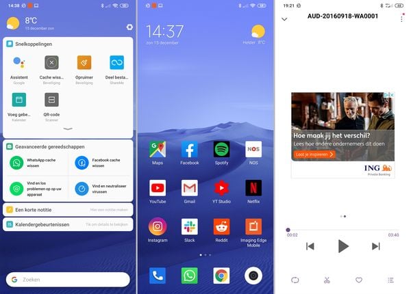 Xiaomi Mi Note 10 screenshot interface