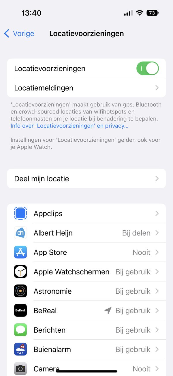 iPhone, iOS 16, batterij