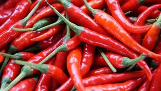 Rode pepers: pittig voedsel