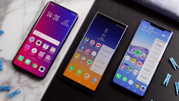 Huawei Mate 20 Pro vs Samsung Galaxy Note 9 vs Oppo Find X