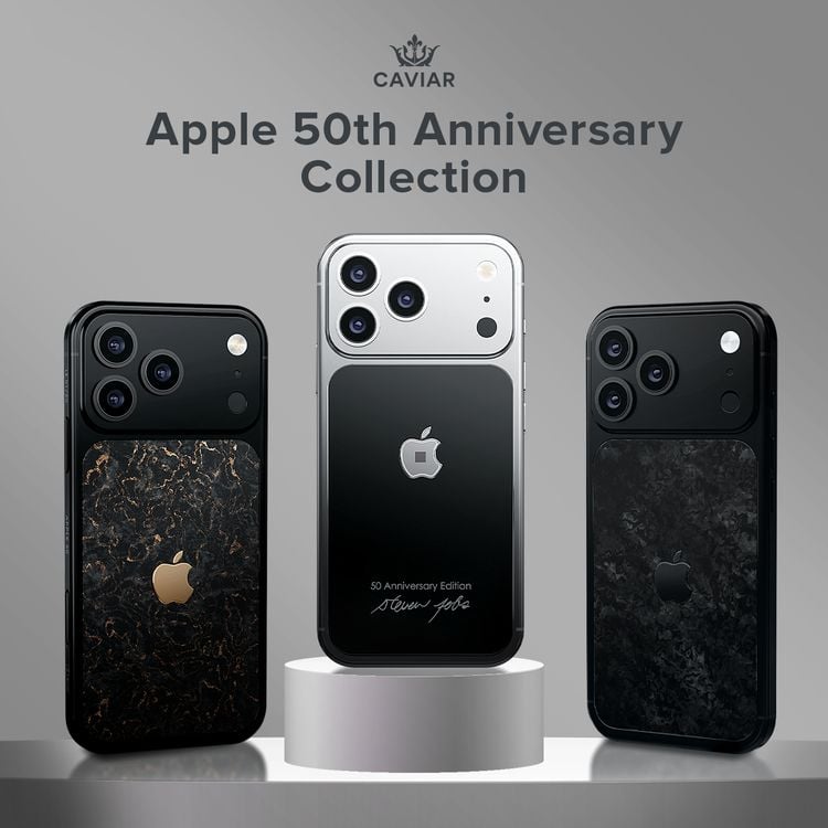 Het luxe-merk Caviar heeft een nieuwe iPhone 17 Pro onthuld die een stukje van Steve Jobs' turtleneck-shirt bevat.