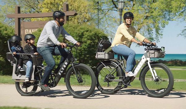 Elektrische fiets e-bike Flyer L885 kinderen ouders