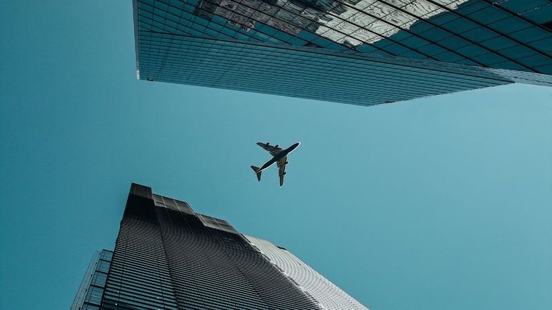 Het vliegtuig in dankzij Google Flights