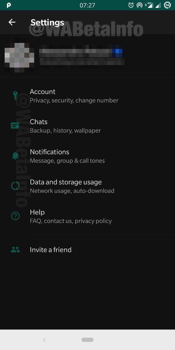 WhatsApp Dark Mode lekken