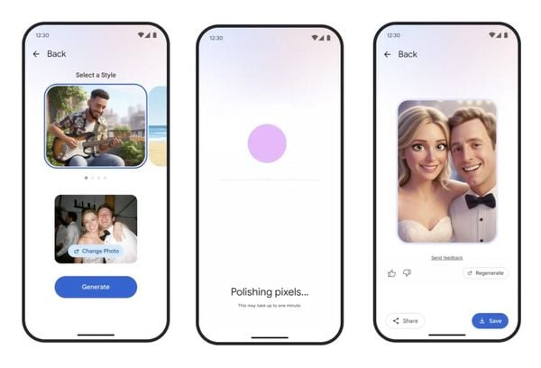 Google heeft nieuwe AI-bewerkingstools toegevoegd aan de Photos-app. Ze hebben veel weg van de fotogenerator van ChatGPT.