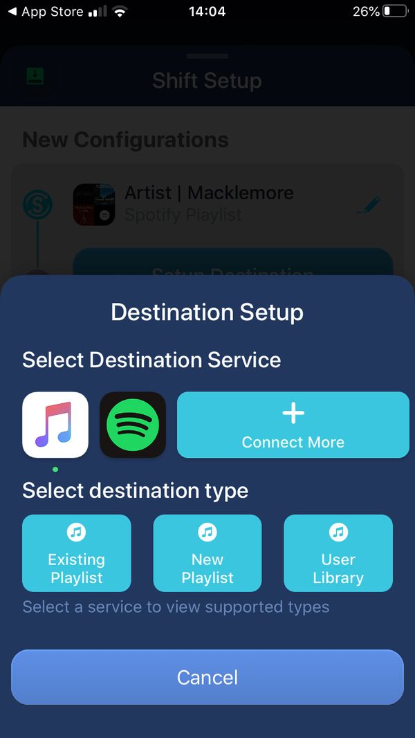 Apple Music Spotify SongShift