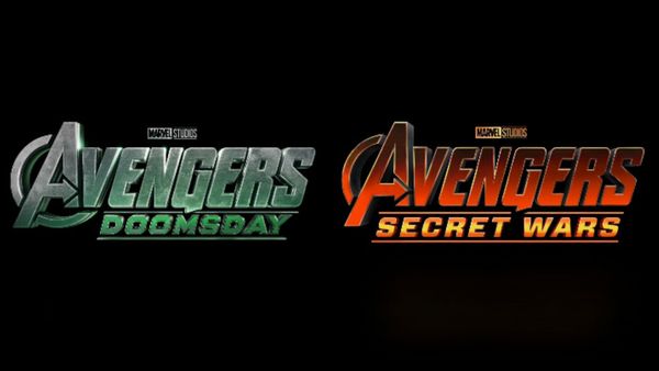 De logo's van Avengers: Doomsday en Avengers: Secret Wars van Marvel Studios