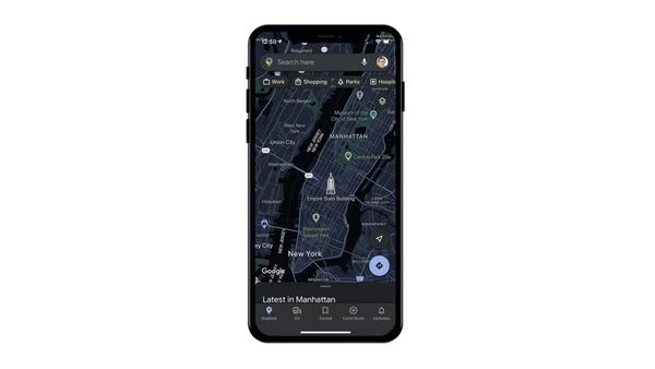 Google Maps Dark Mode iOS