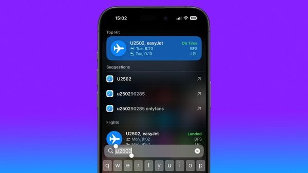 Je iPhone laat je vluchten checken zonder speciale app