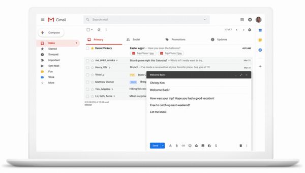 Google Gmail inplannen Smart Compose