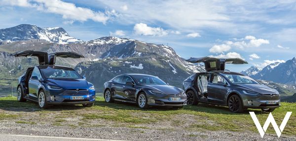 Tesla Model S en Model X roadtrip alpen