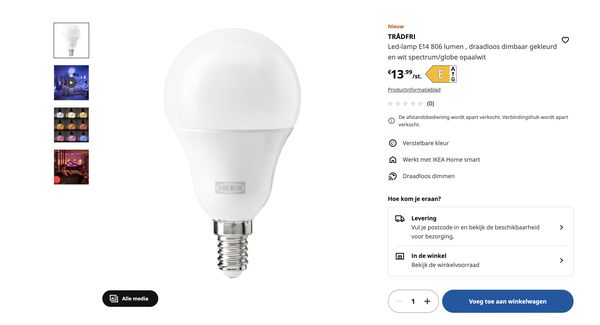 IKEA lanceert bijzonder goed Philips Hue-alternatief van 13,99 euro