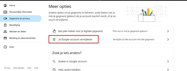 Je Google-account verwijderen