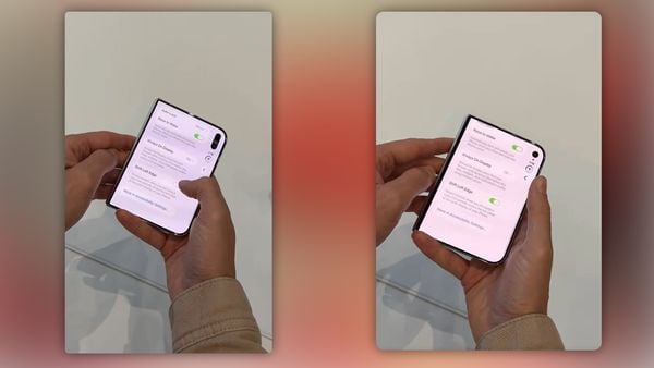 De vouwbare iPhone Duo heeft zulke dunne schermranden, dat een deel van het scherm uit moet als je er een hoesje omheen doet.