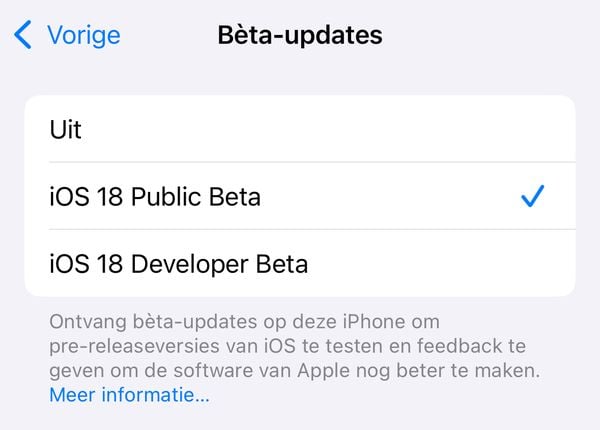 Hoe je iOS 18 nu al op je iPhone kunt installeren