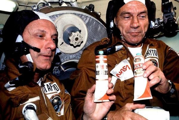 Astronauten met wodka