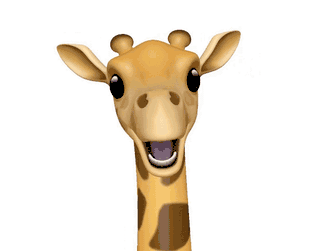 iOS 12.2 Animoji giraf