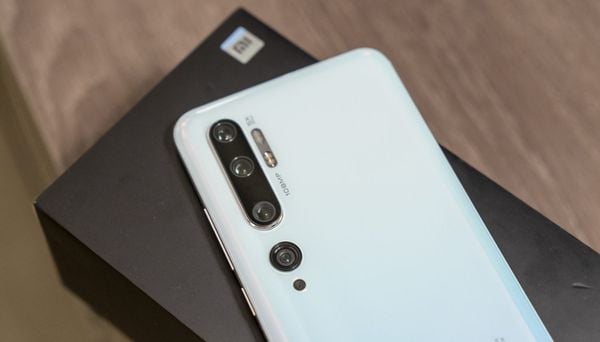 Xiaomi Mi Note 10 preview cameras achterkant