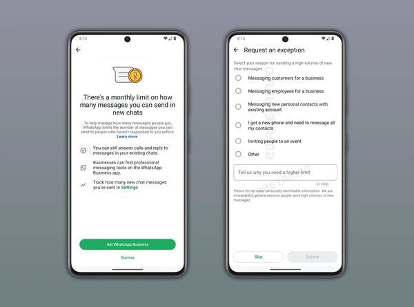 WhatsApp werkt aan een nieuwe functie die ervoor zorgt dat het herhaaldelijk sturen van berichten zonder wederhoor tegen gaat.