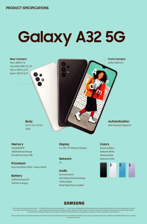 Samsung Galaxy 5G smartphone