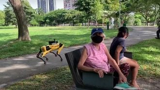 Singapore robothond coronacrisis