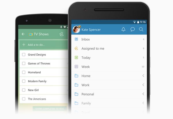 Wunderlist to-do app Android Play Store
