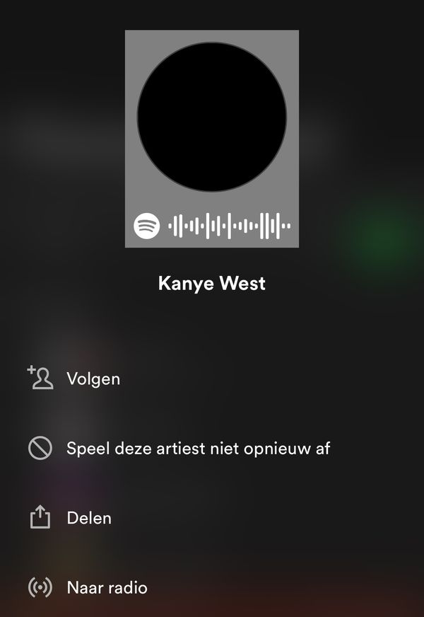 Spotify, Kanye West