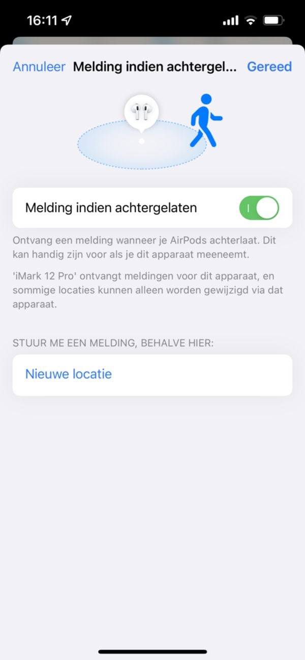 iOS 15 AirPods vinden