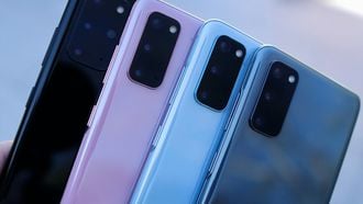 De Samsung Galaxy S20 in verschillende kleuren