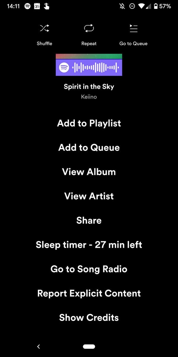 Spotify Sleep Timer