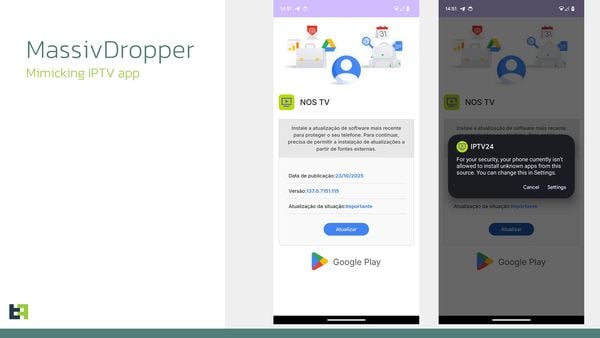 Er is nieuwe Android-malware ontdekt met de naam Massiv. Deze duikt vooral op in apps die zich voordoen als IPTV-service. Je doet er goed aan om alert te zijn, aangezien het doel van hackers is om bankrekeningen te plunderen. Maar hoe werkt het precies en waarvoor moet je oppassen? Wij leggen het je allemaal uit. Dit is de nieuwe kwaadaardige Android-software die zich richt op IPTV-gebruikers Massiv is de nieuwste malware die ontdekt is door cybersecuritybedrijf ThreatFabric. Dit is een zogenaamde Android Banking Trojan, oftewel schadelijke software die het heeft voorzien op je bankrekening. Als deze kwaadaardige software wordt geïnstalleerd, kan het precies zien welke toetsen je gebruikt. Als dat nog niet genoeg is, kan het ook berichten onderscheppen waarin bijvoorbeeld inlog- en veiligheidscodes worden verstuurd. Vervolgens kan het je sturen naar frauduleuze websites die zich voordoen als een website van een bank om zelfs nog ontbrekende gegevens te onderscheppen. Het heeft dus flink wat manieren om al je belangrijke informatie te stelen. Opvallend is dat er ook zaken bekend zijn waarbij bankrekeningen geopend worden op naam van het slachtoffer zonder dat deze ervan weet. Deze rekeningen worden dan gebruikt voor frauduleuze zaken zoals witwassen. Ook kunnen er leningen worden aangevraagd op naam van het slachtoffer. Pas goed op wat je downloadt Een belangrijk detail is dat deze nieuwe malware zich vooral verstopt in apps die zich voordoen als IPTV-apps. Logisch, want dit zijn vaak apps die illegaal gebruikt worden. Hierdoor moet je ze vaak downloaden buiten de Google Play Store, waardoor er geen controle van Google zelf op zit. Het is dan ook een ideale manier om de frauduleuze software te verspreiden via een site van een nep-IPTV-aanbieder. Gebruik je een IPTV-app, dan hoef je nog niet meteen in paniek te raken. De app wordt kleinschalig verspreid. Dat zorgt ervoor dat de Android-malware onder de radar kan blijven. Toch doe je er goed aan om zeer waakzaam te blijven. Als je buiten de Google Play Store downloadt, is er geen controle en is dus de kans vele malen groter dat je te maken krijgt met schadelijke software. De malware is niet gevonden in een reguliere app van een IPTV-dienst. In plaats daarvan zijn IPTV-apps nagemaakt. In deze app wordt een scherm geopend met daarin de IPTV-app zelf. Zodra de app is geopend, ben je eigenlijk te laat, want de kwaadaardige software wordt dan al geïnstalleerd. Overigens zijn niet alleen IPTV-gebruikers het slachtoffer. Veruit de populairste manier van oplichting door kwaadaardige software is malware die zich voordoet als een browserupdate. Download deze dan ook nooit via een andere bron dan de browseraanbieder zelf.