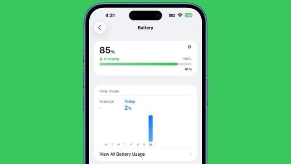 iPhone's laten vanaf iOS 26 zien hoe lang het duurt voordat het is opgeladen in de instellingen